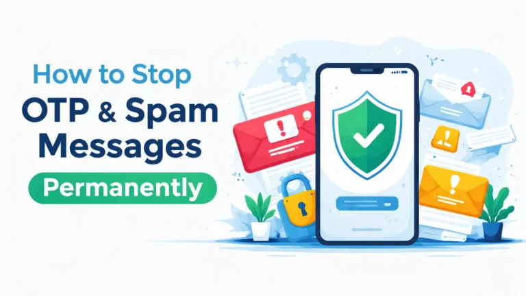how to stop spam messages and OTP spam permanently