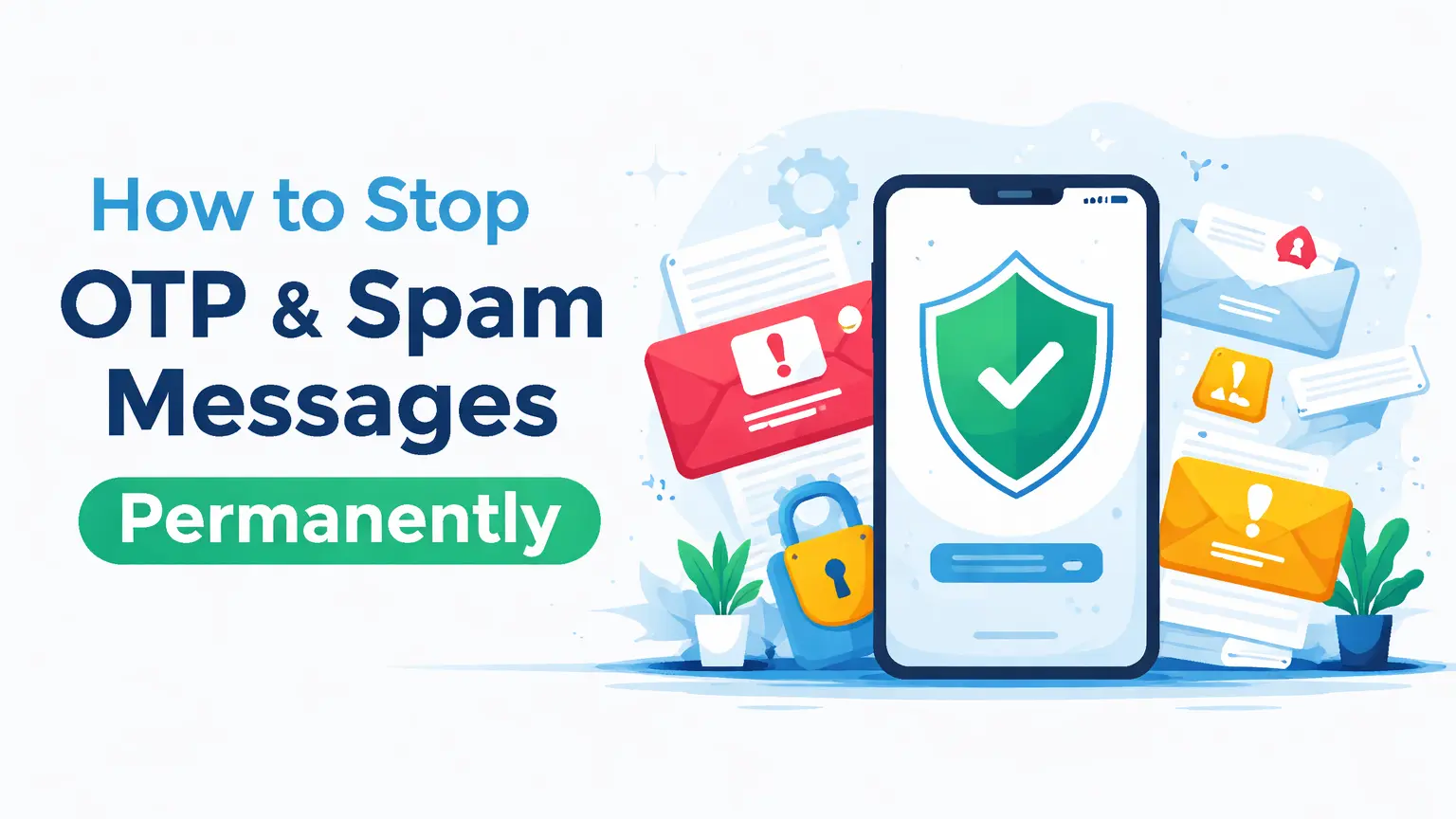 how to stop spam messages and OTP spam permanently